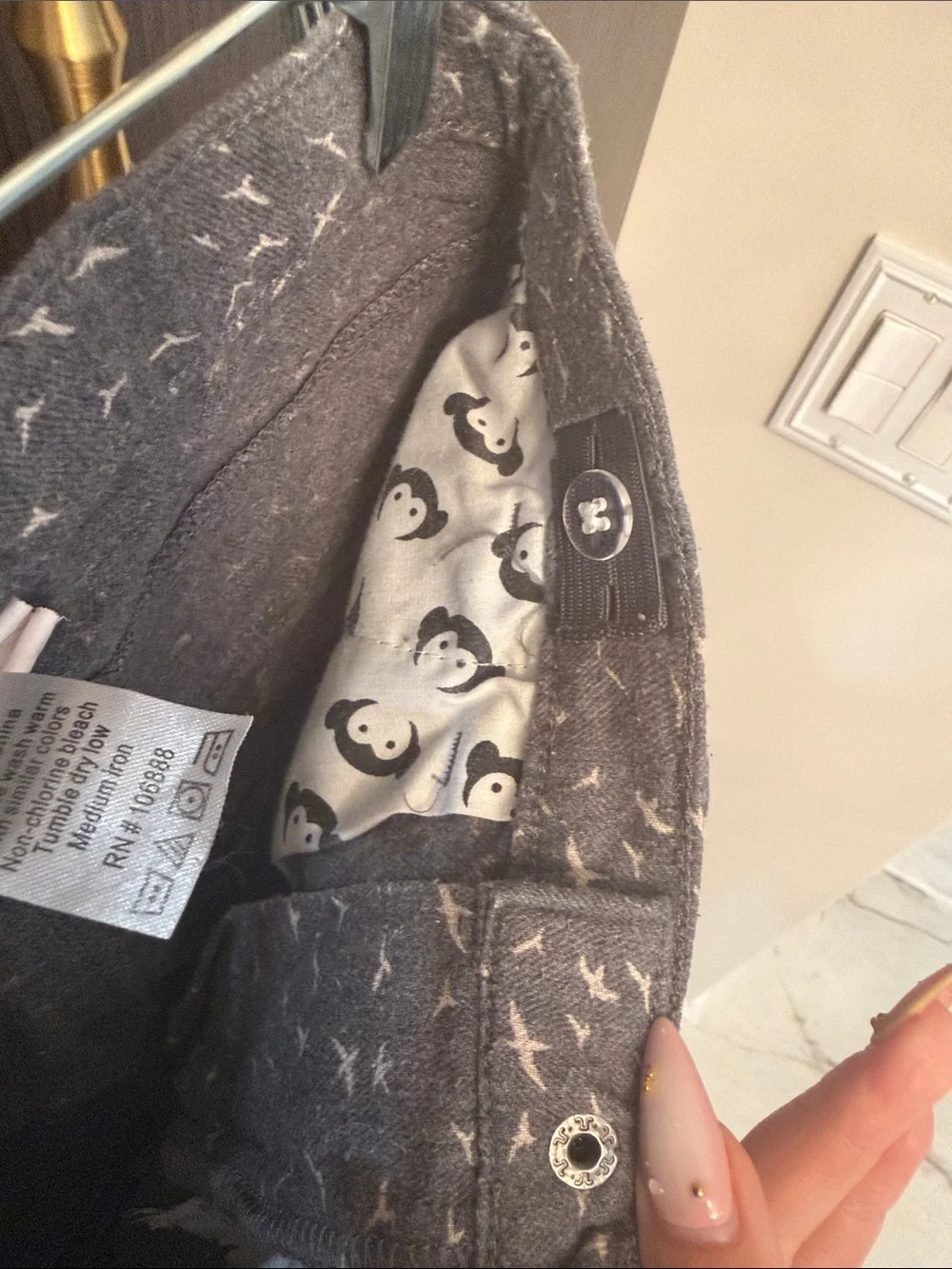 Appaman Gray Shorts with White Bird Print